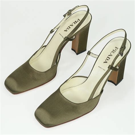 vintage prada slingback heels